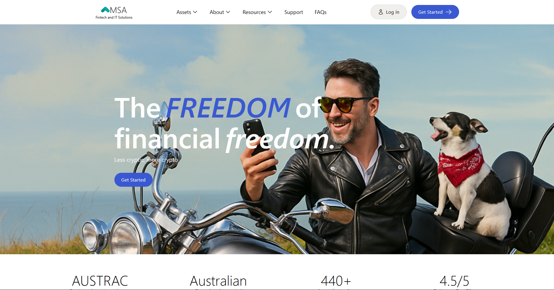 Amsa Fintech Home Page